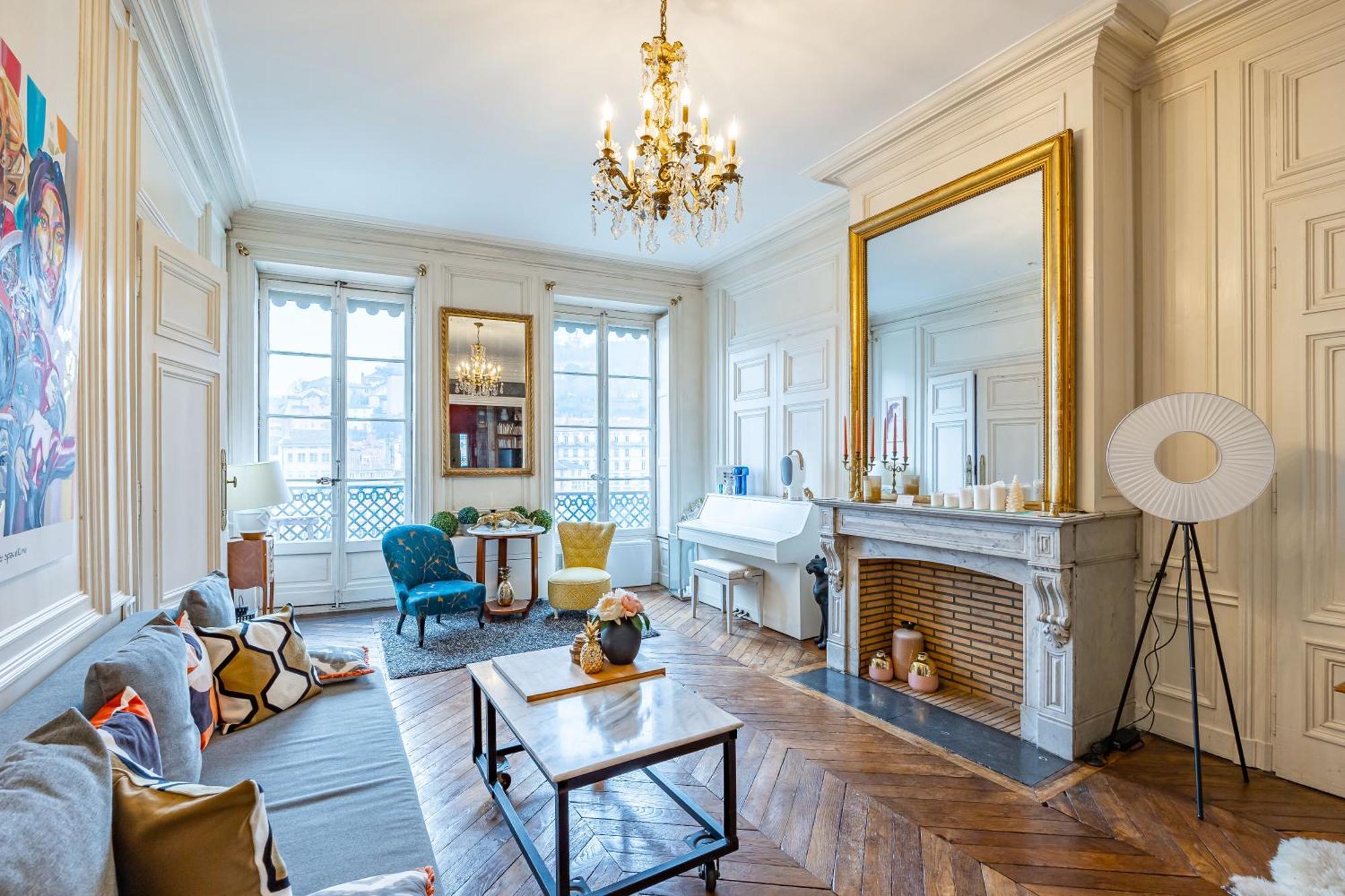 Appartement Haussmannien D'Artiste, Exception, Quai De Saone Balcon+Parking Lyon Exteriér fotografie